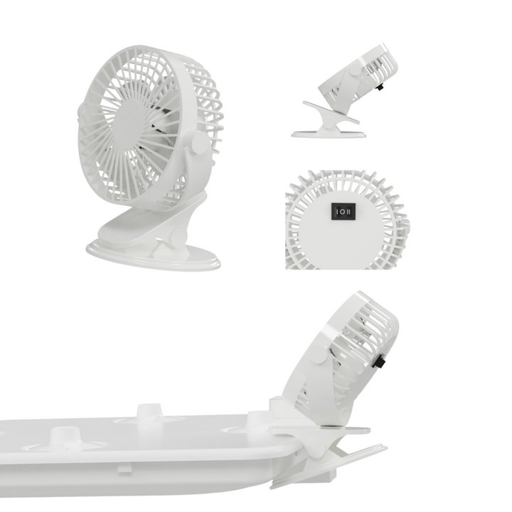 Hydroponic Indoor Garden Clip-On fans to increase air flow and plant health