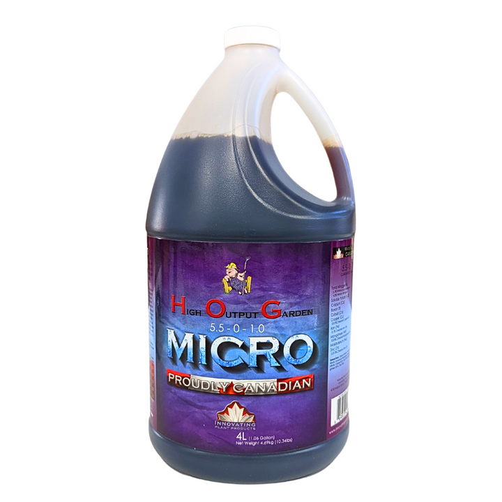 4 liter micro for root health and plant health, all stages of growth