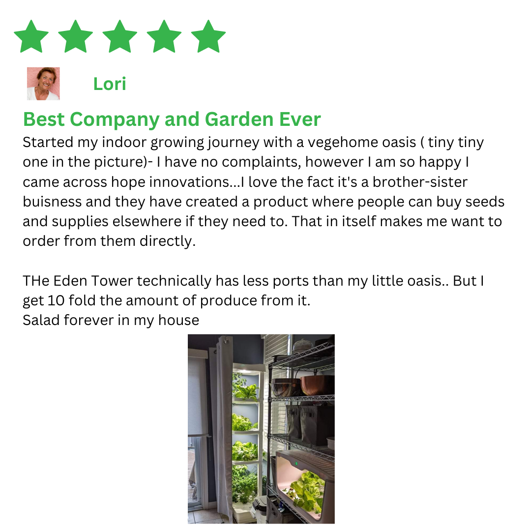 Review of the eden tower by hope innovations