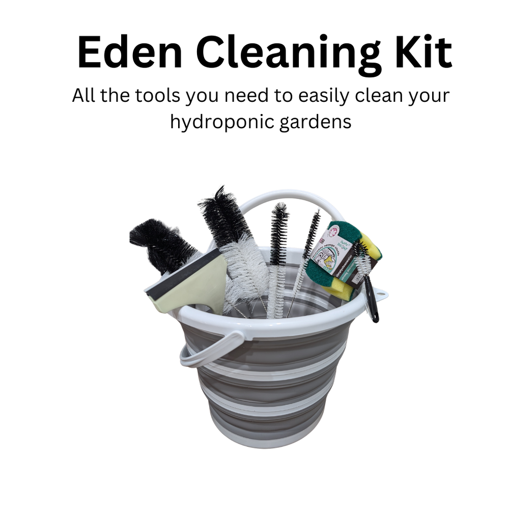 Eden Hydroponic Indoor Garden Cleaning Kit that comes with all the tools to make cleaning your garden effortless