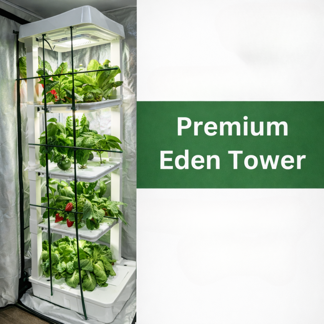 Premium Eden Tower hydronic vertical indoor garden by Hope Innovations