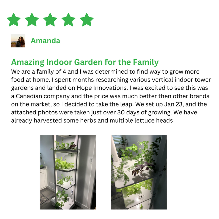 Here is a testimonial/review of the Eden Tower from Amanda saying how amazing it is for her family of 4. 