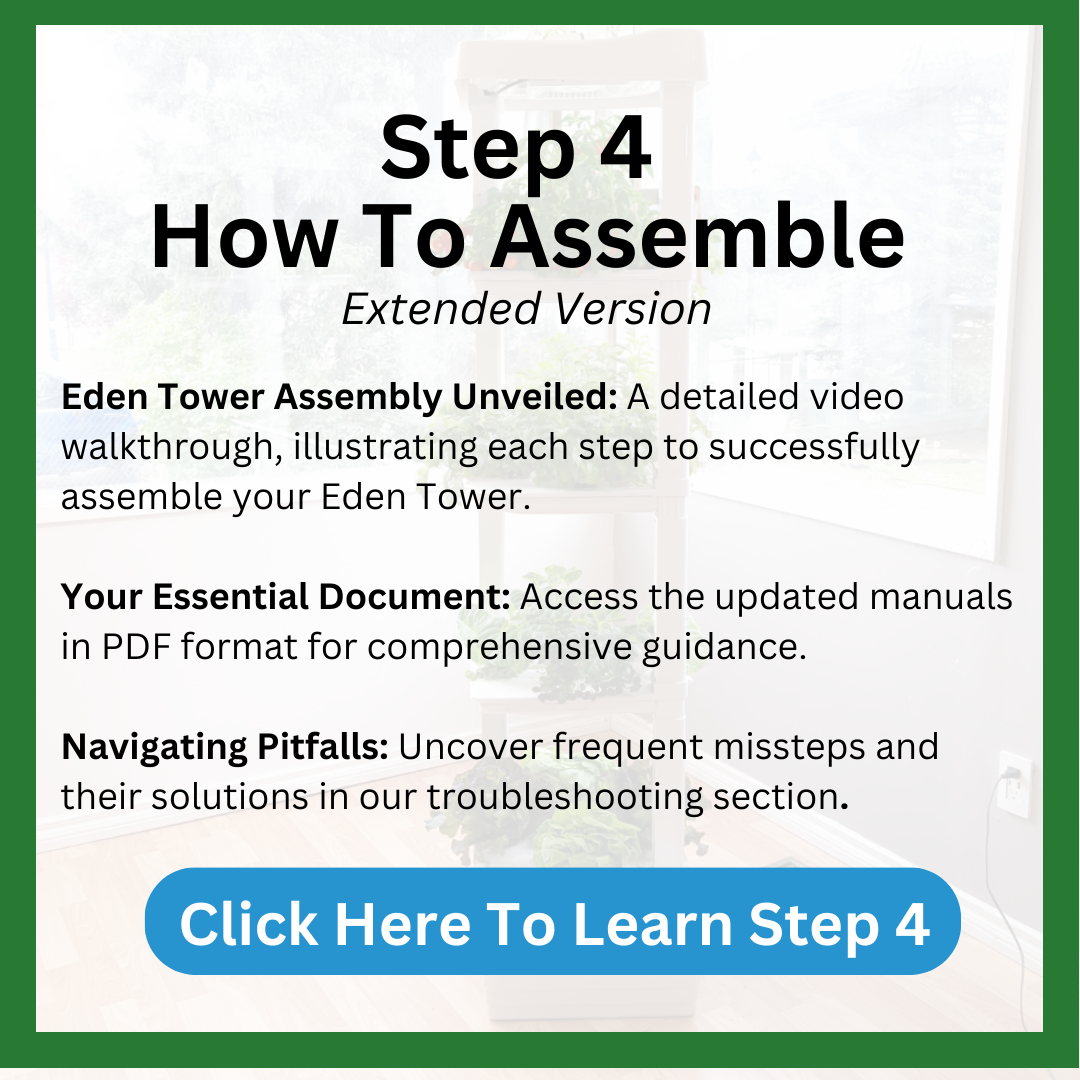 Step 4– Hope Innovations.How to Assemble the Vertical Eden Tower Indoor Hydroponic Garden