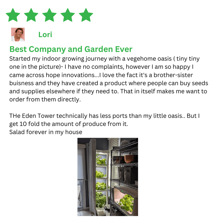 Pro Eden Tower Indoor Garden - Hope InnovationsPro Eden Tower Indoor Garden4-Tier PRO