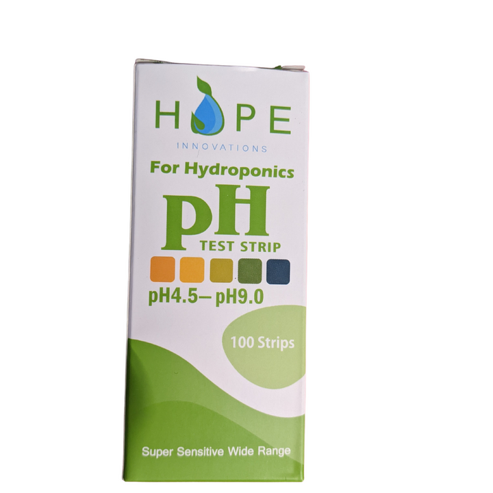 pH strips for hydroponic indoor gardening